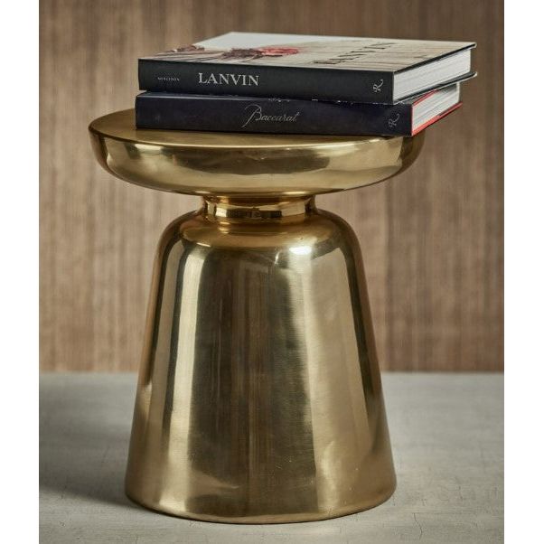 Glam Gold Metal Side Table