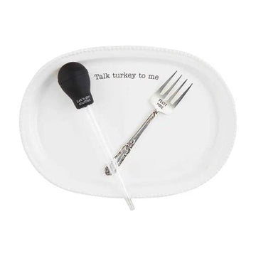 Talk Turkey Platter Gravy Set