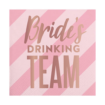 Beverage Napkins - Bride´s Drinking Team