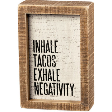 Box Sign - Inhale Tacos
