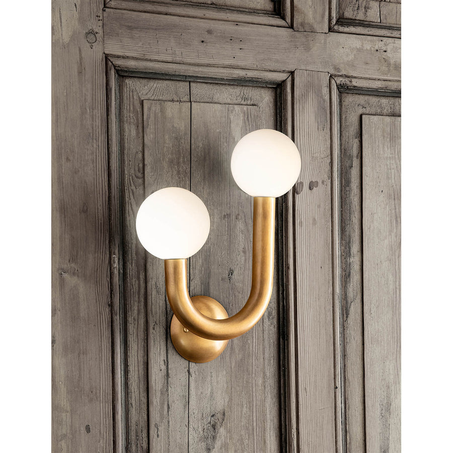 Happy Sconce - Natural Brass