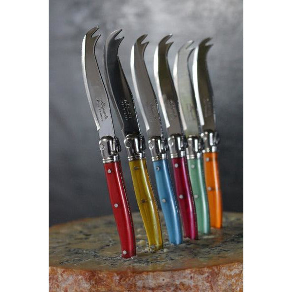 Laguiole Rainbow Mini Fork Tipped Cheese Knives