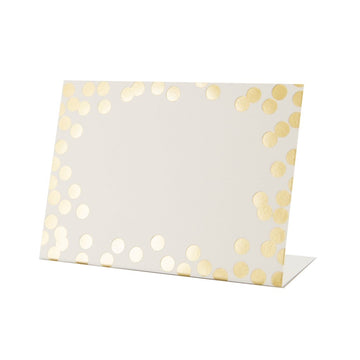 Place Cards - Gold Confetti