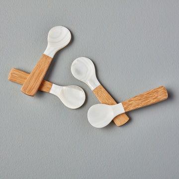 Seashell & Bamboo Spoons Small