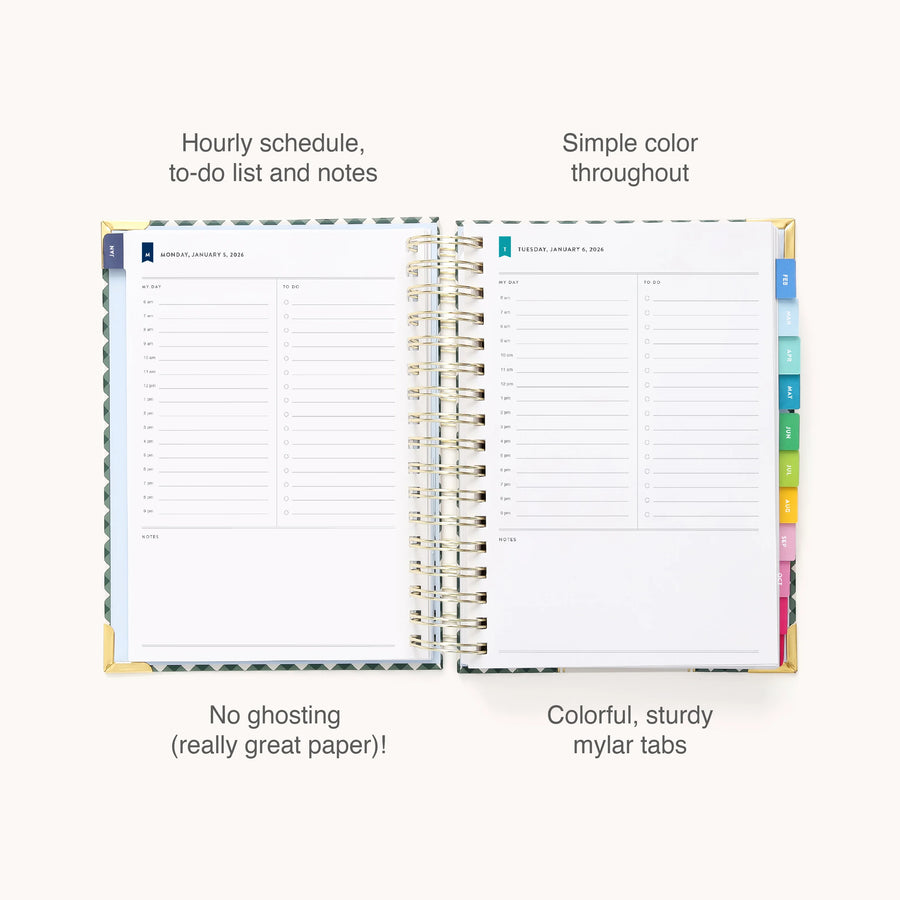 Simplified Planner Gingham