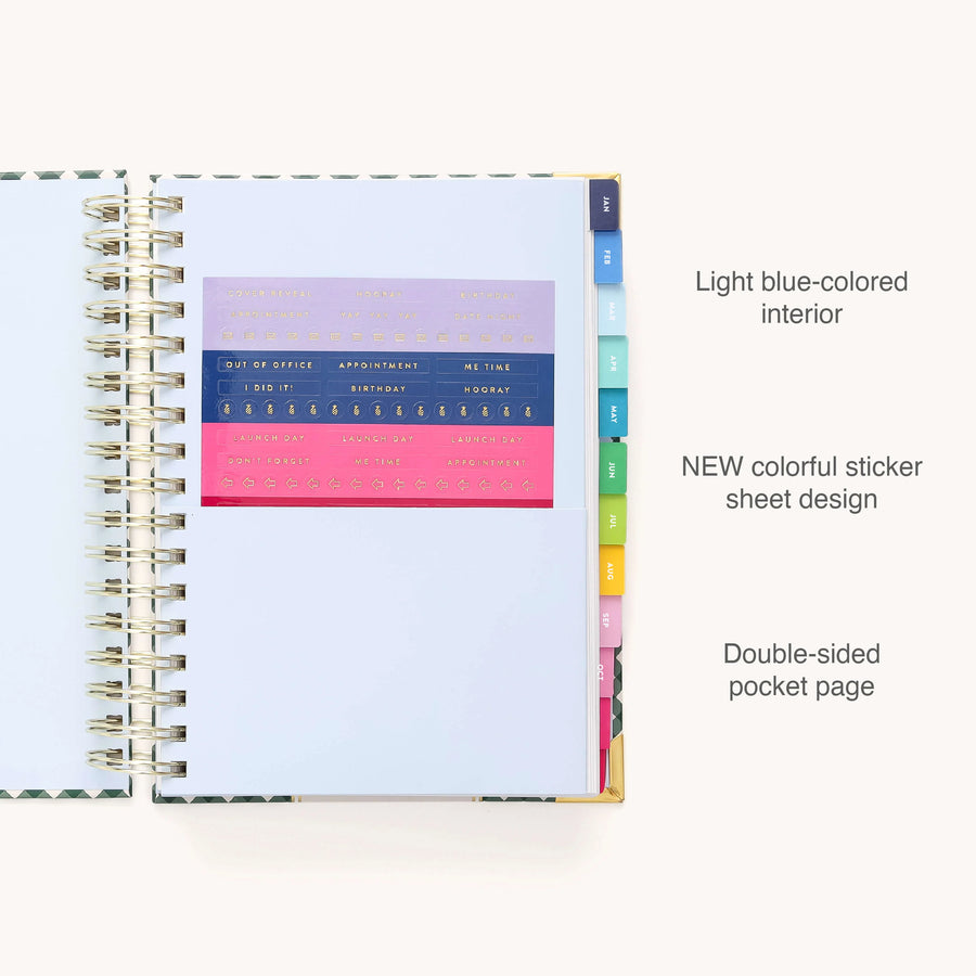 Simplified Planner Gingham