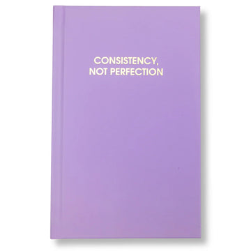 Consistency Not Perfection - Lilac Hardcover Journal