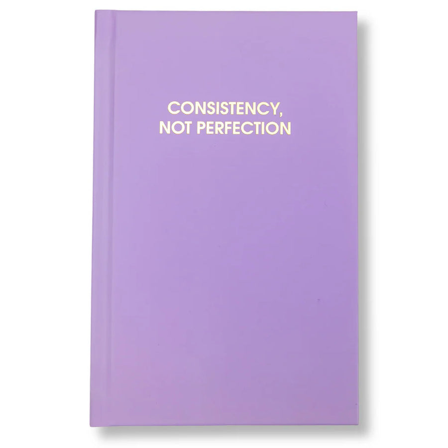 Consistency Not Perfection - Lilac Hardcover Journal