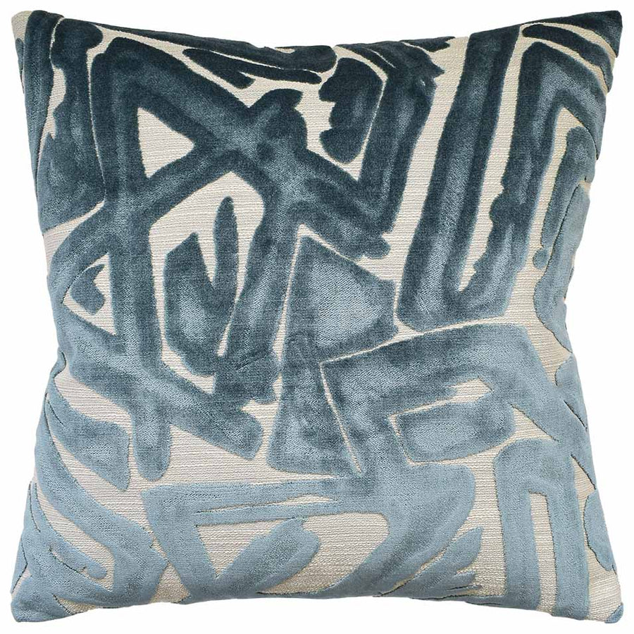 Pillow Depiction Teal 22 X 22