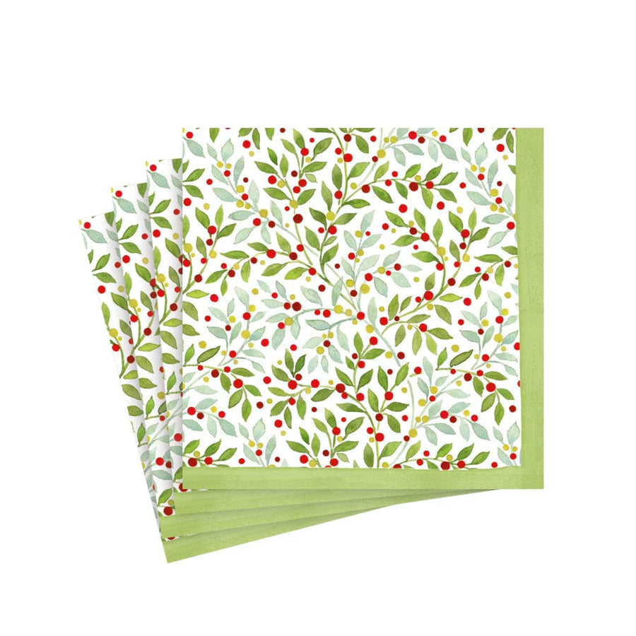 Twining Greenery Paper Cocktail Napkins