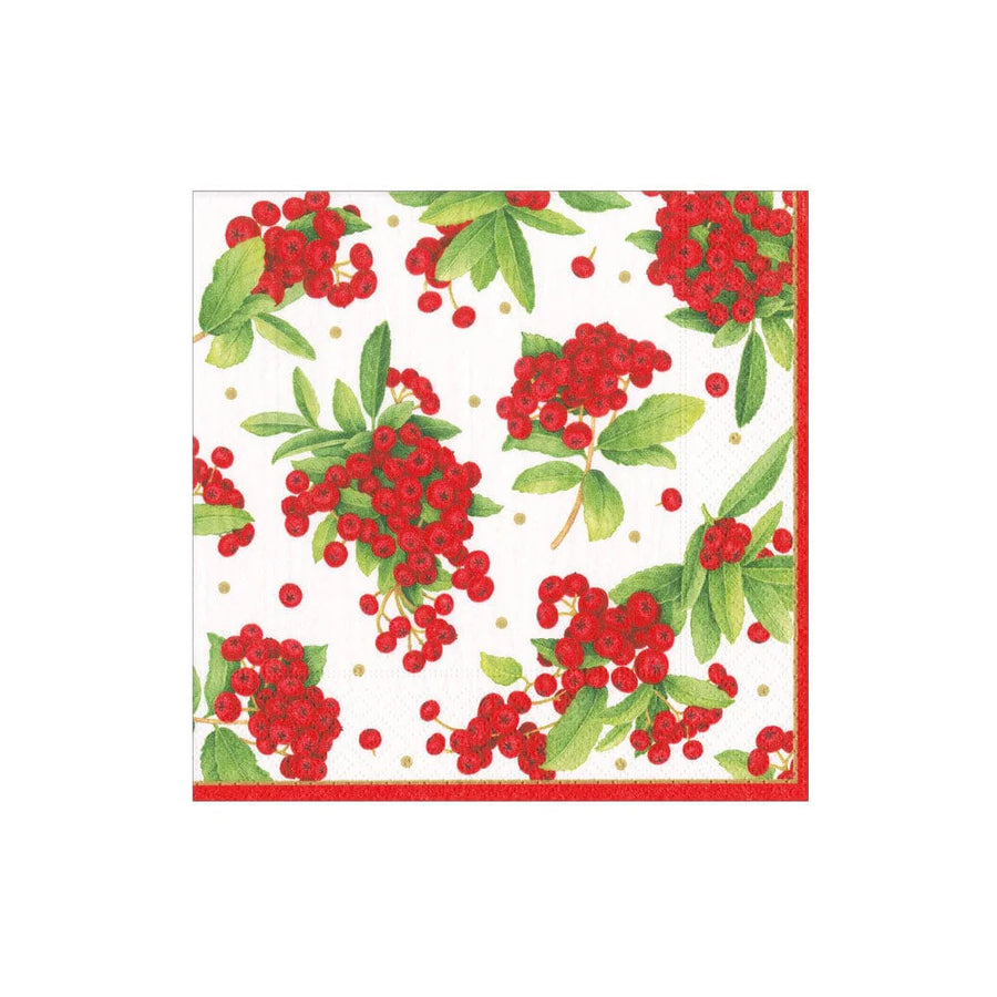 Cocktail Napkin Berry Red