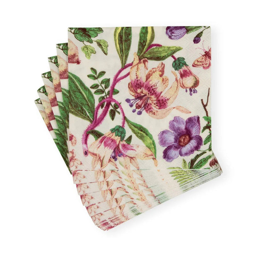 Blooms Ivory Cocktail Napkins