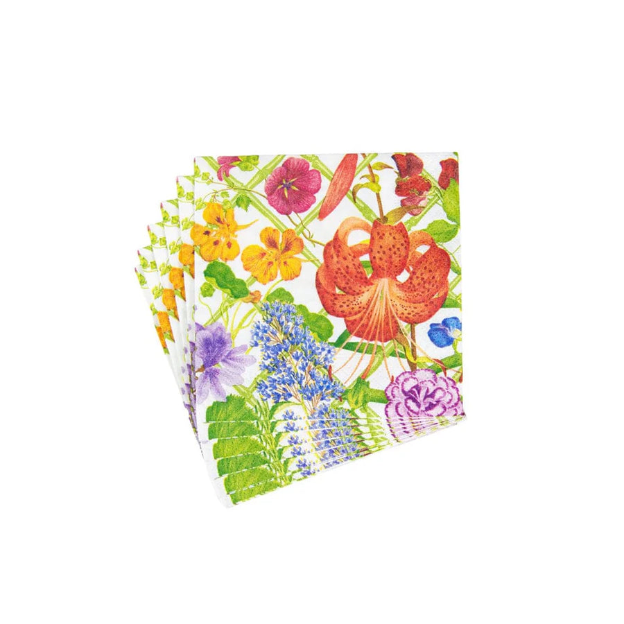 Floral Trellis Cocktail Napkin