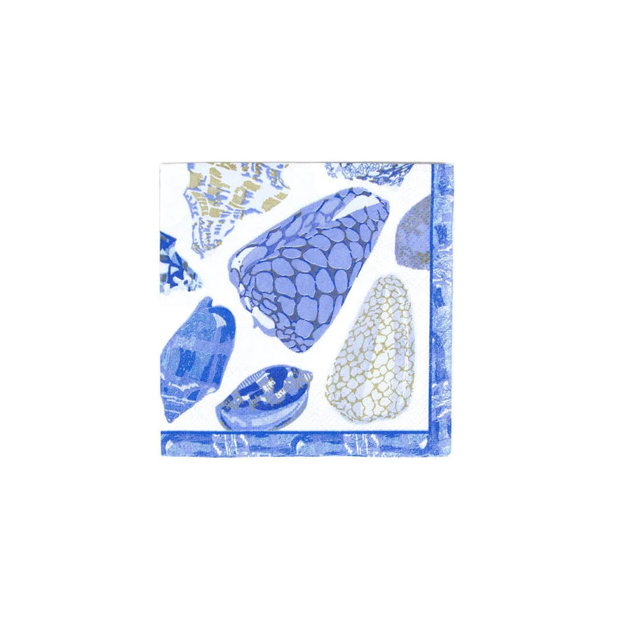 Coquillage Blue Cocktail Napkins