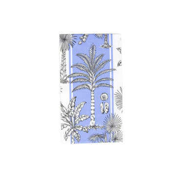 Southern Palms Blue & White Guest Towel Napkins