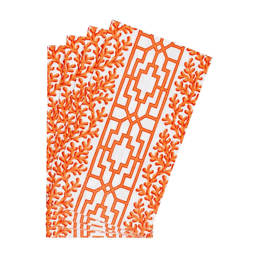 Coral And Coral Guest Napkin