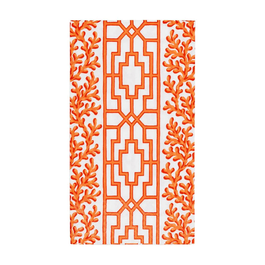 Coral And Coral Guest Napkin