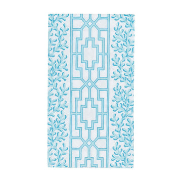 Coral Trellis Egg Guest Towel