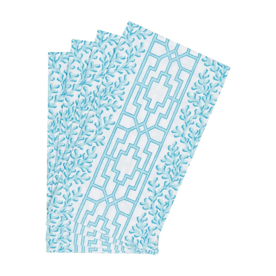 Coral Trellis Egg Guest Towel