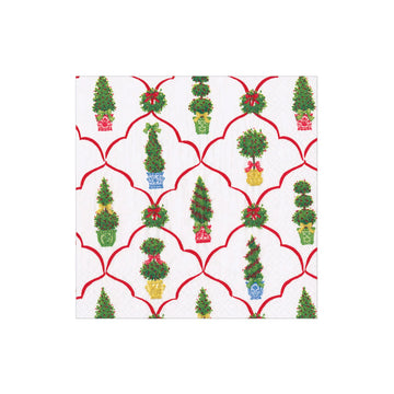 Petit Jardin de Noel Cocktail Napkins