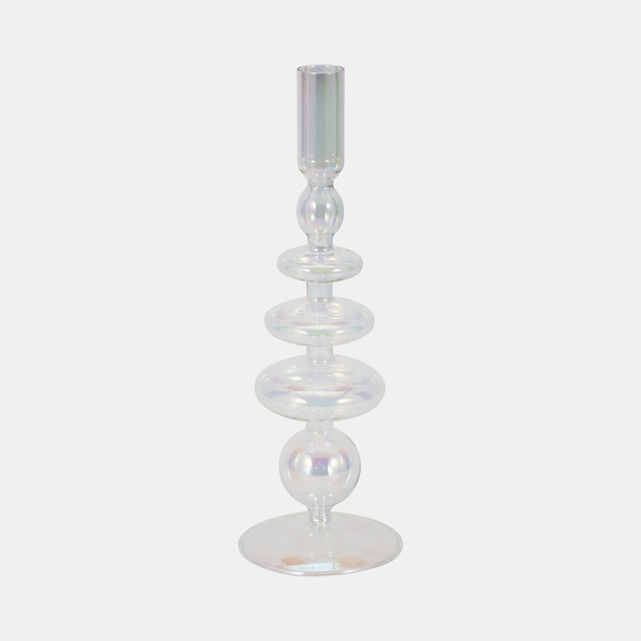 Vintage Glass Taper Candle Holder