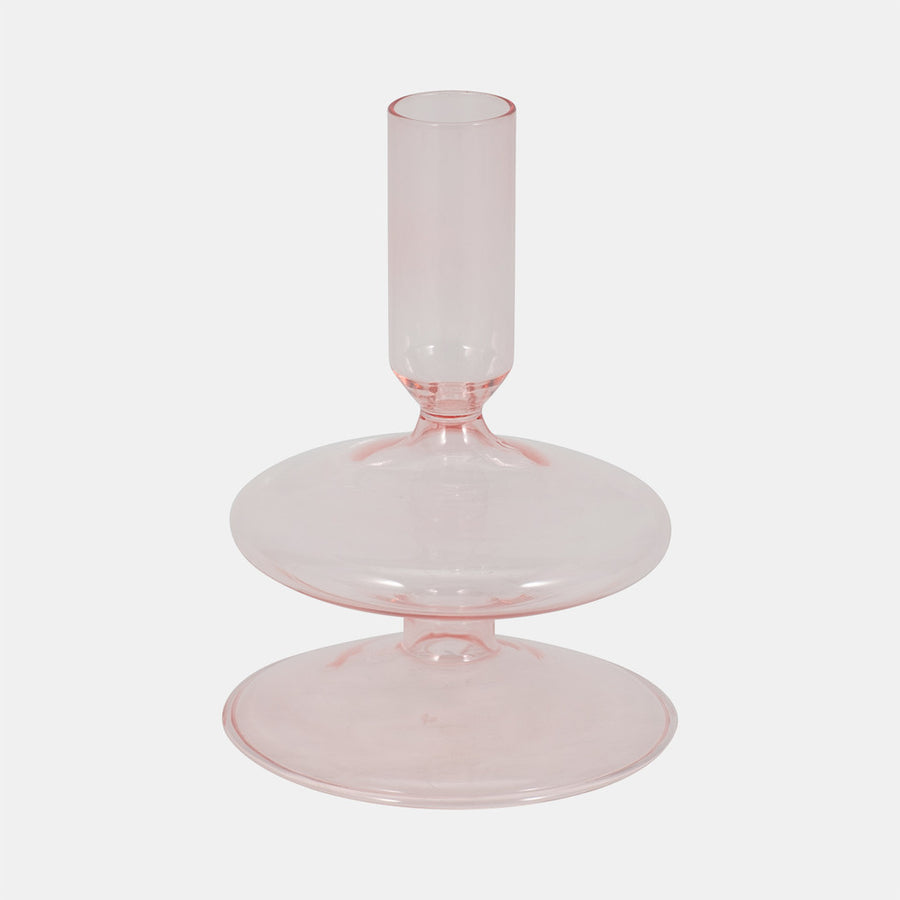 Vintage Glass Taper Candle PK