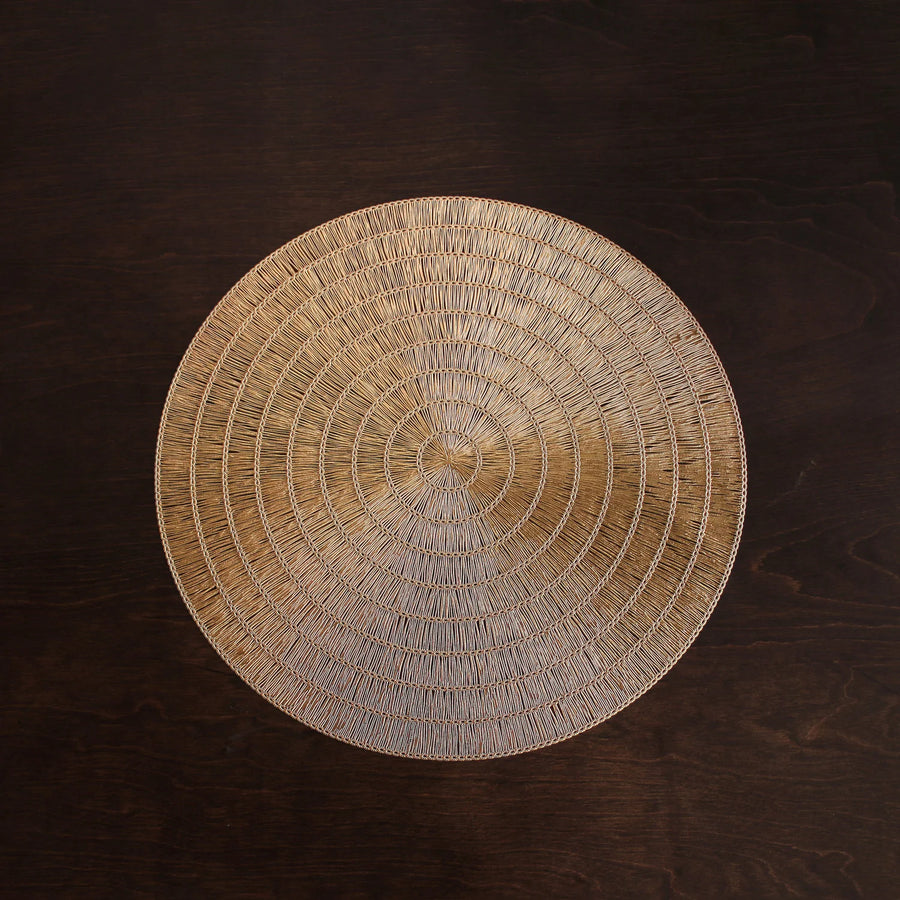Round Placemat Gold