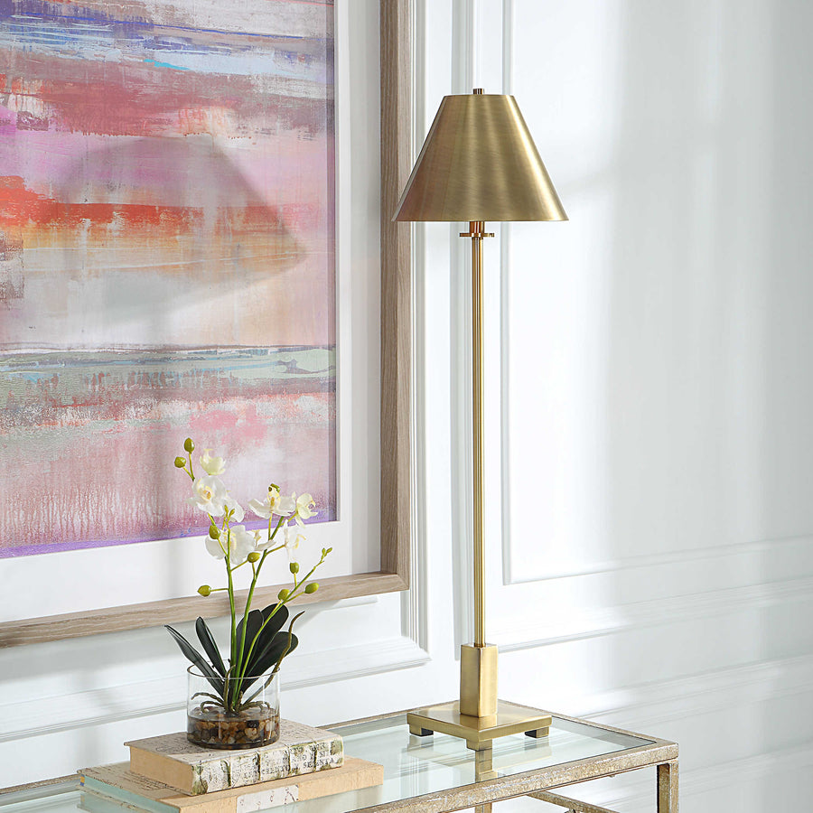 Pilot Buffet Lamp, Brass