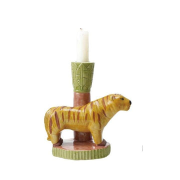 Animal Taper Holder Tiger