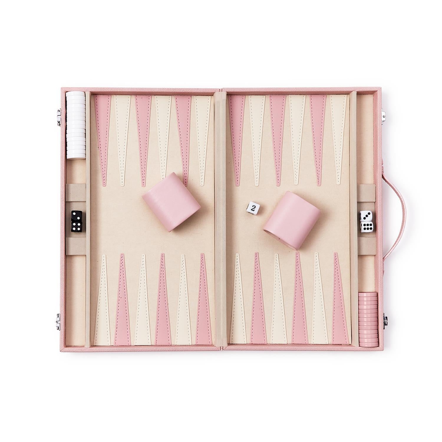 Pink Backgammon Set Game – Casa Miscellany