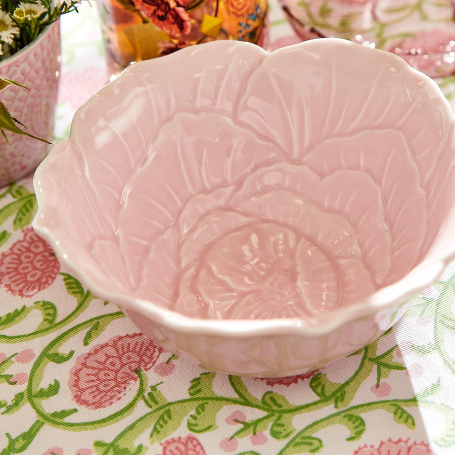 Pretty Pink Flower Tidbit Bowl