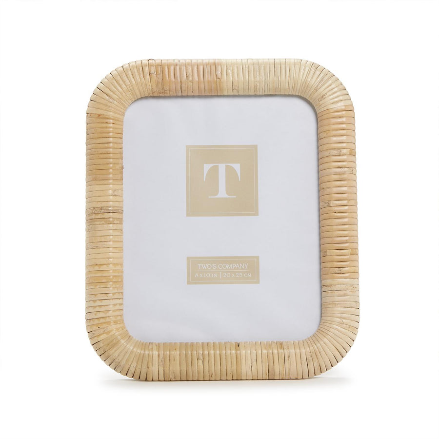 Woven Rattan Photo Frame