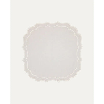 Placemat Greta White with White