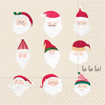 Santa Soirée Beverage Napkin