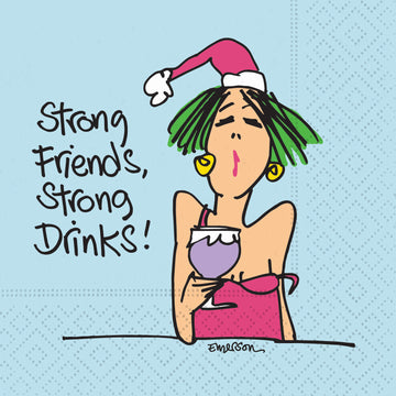 Napkin Cocktail Strong Friends