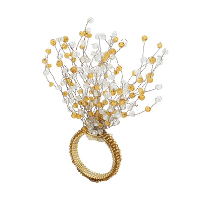 Beaded Design Napkin Ring CH