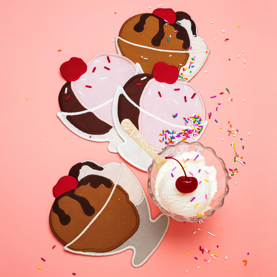 Icecream Cocktail Napkins Set4