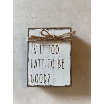 Box Sign - Be Good Jute Box