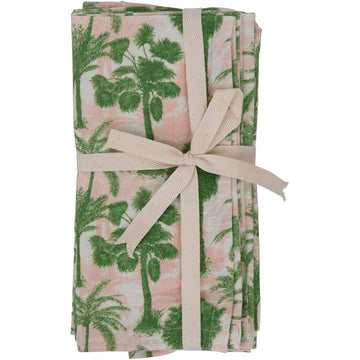 Cotton Printed Napkins Palm