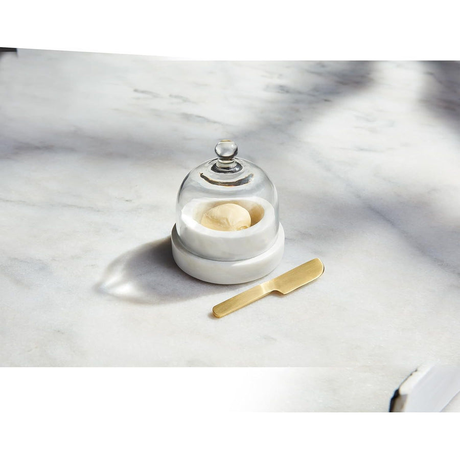 Round Marble Butter Dish