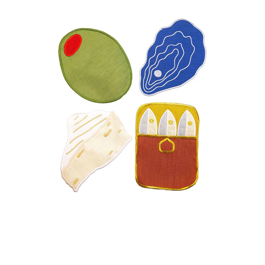 Hors Cocktail Napkins Set4