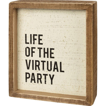 Box Sign - Virtual Party