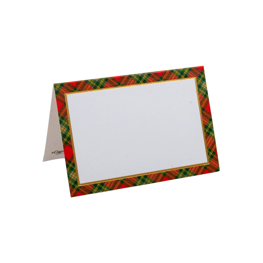 Place Cards Tartan