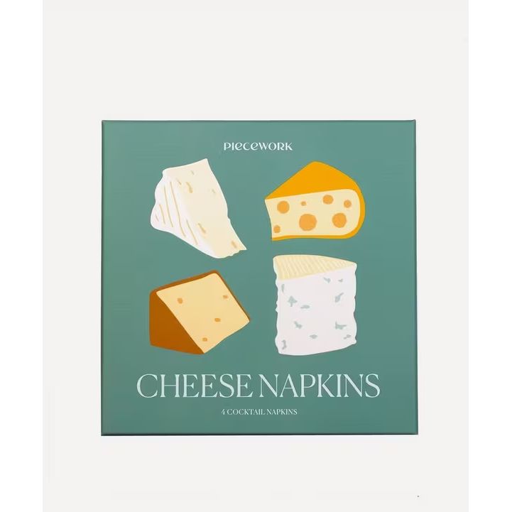 Cheese Cocktail Napkins Set 4