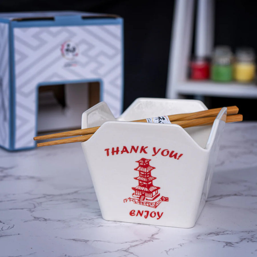 Takeout Bowl Chopsticks Pagoda