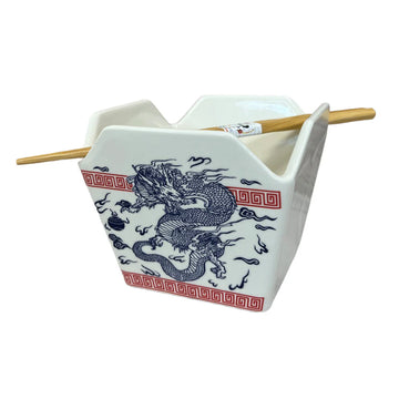 Takeout Bowl Chopsticks Dragon