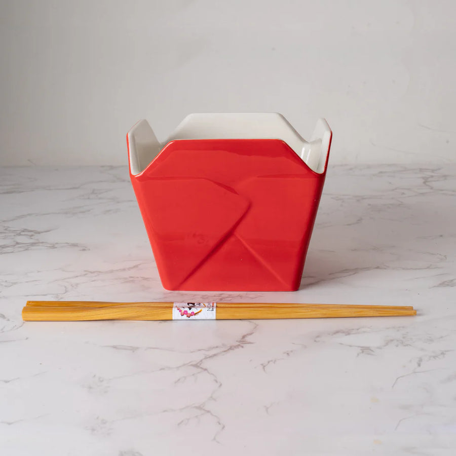 Takeout Bowl Chopsticks Dragon