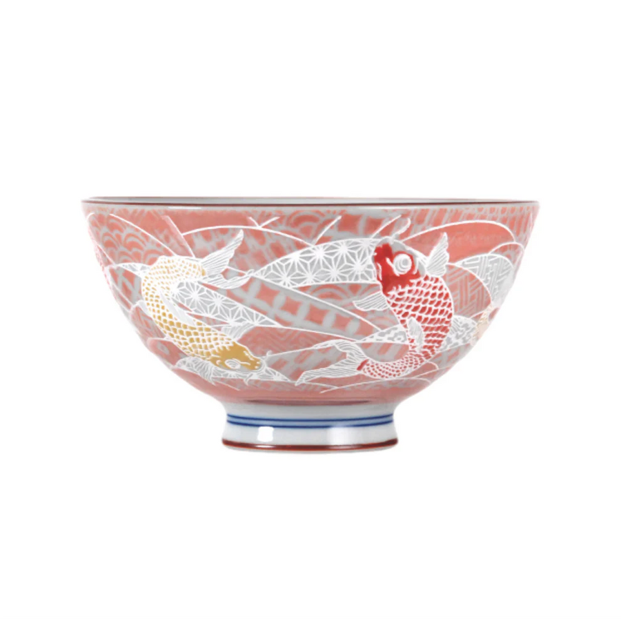 Koi Fish Design Rice Bowl