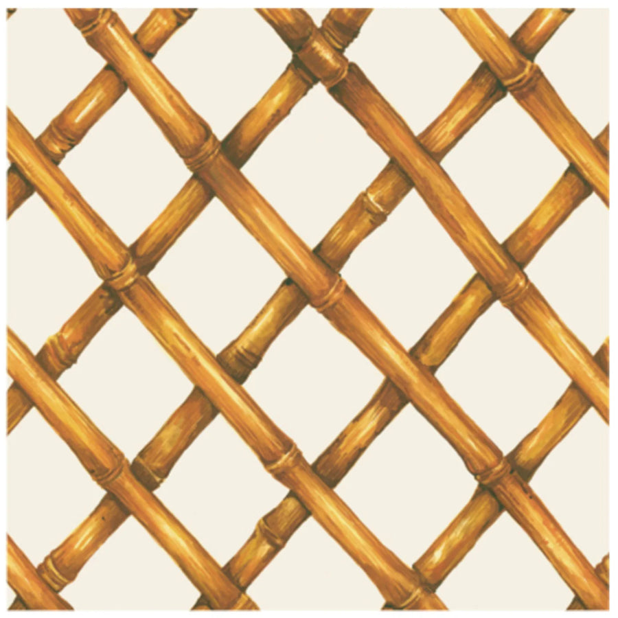 Bamboo Lattice Cocktail Napkin