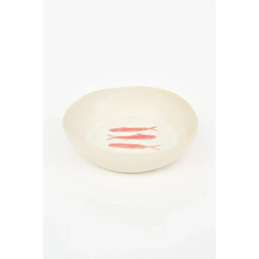 Low bowl with Ceramic Fish